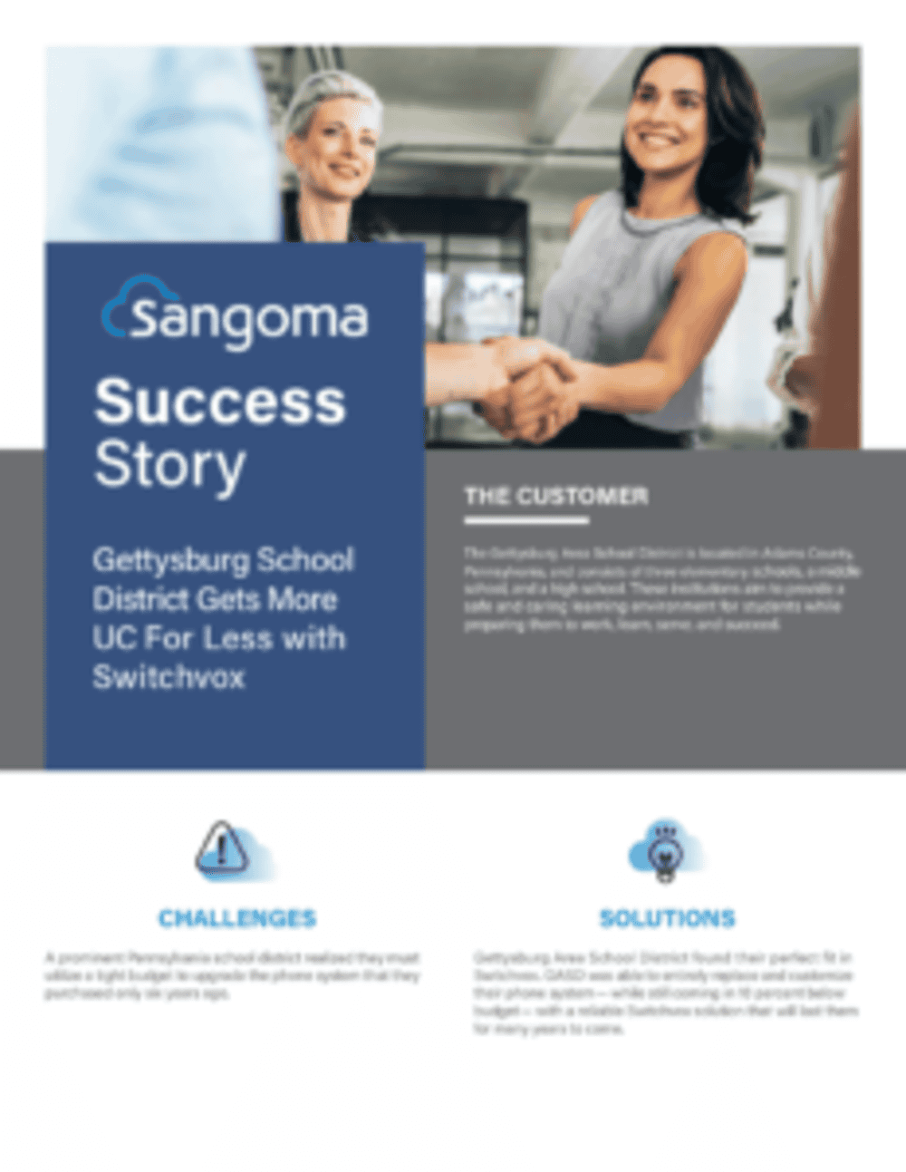 Gettysburg School District Sangoma TechnologiesSangoma